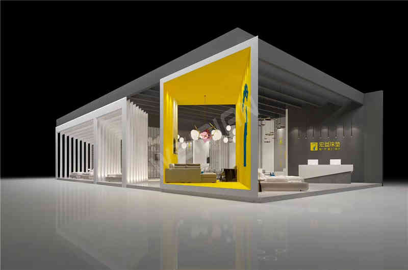廣州展覽設(shè)計(jì)公司助力宏益床墊廣州家具家居展展臺(tái)設(shè)計(jì)搭建