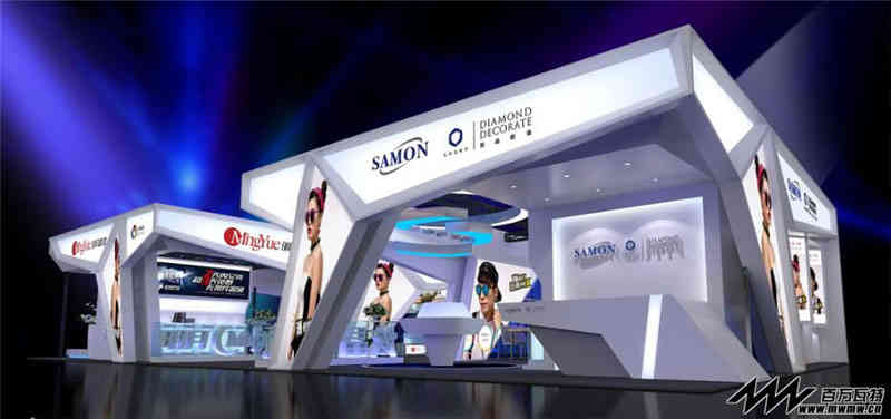 大華銀行上海分行參展上海新國(guó)際博覽中心上海展覽設(shè)計(jì)展臺(tái)搭建2